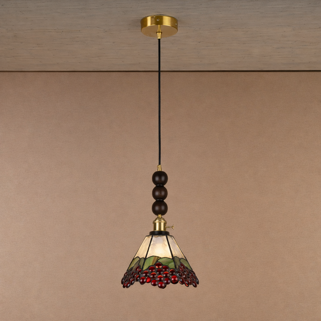 Ruby Blossom Pendant For Living Room