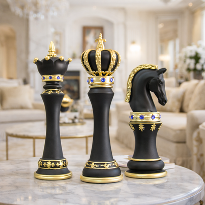 Prestige Chess Home Decoration Showpiece & Items for Room Decoration - Black