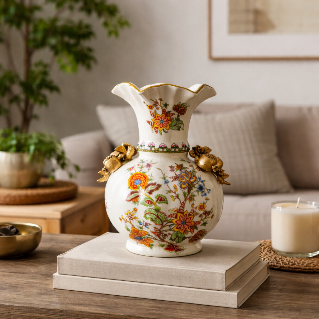 Classic Floral Charm Decorative Vase & Showpiece