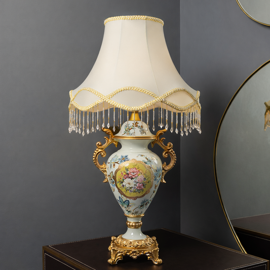 Crimson Odyssey Designer Table Lamps for Living Room (Sky Blue)