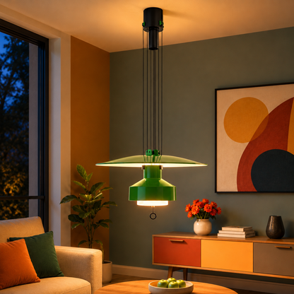 Veris Ceiling Light For Home & Home Decoration Item - Green
