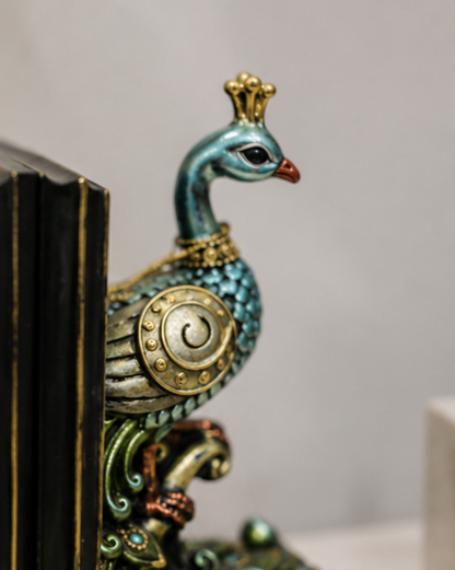 Royal Peacock Bookend