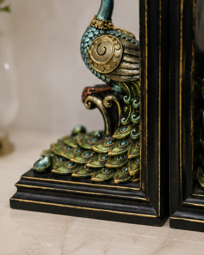 Royal Peacock Bookend