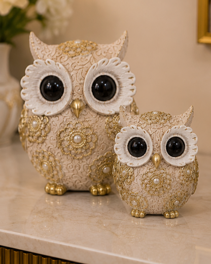Wisdom Decorative Owl Figurine - Set Of 2