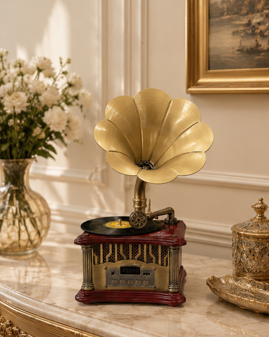 Vintage Decorative Gramophone Table Top Decor