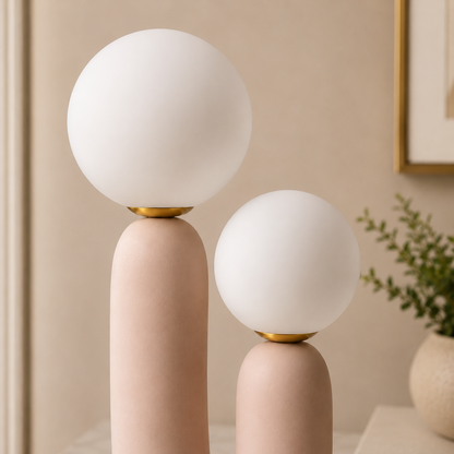 Lumora Table Lamps for Home & Item for Home Decoration - Muted Clay Pink