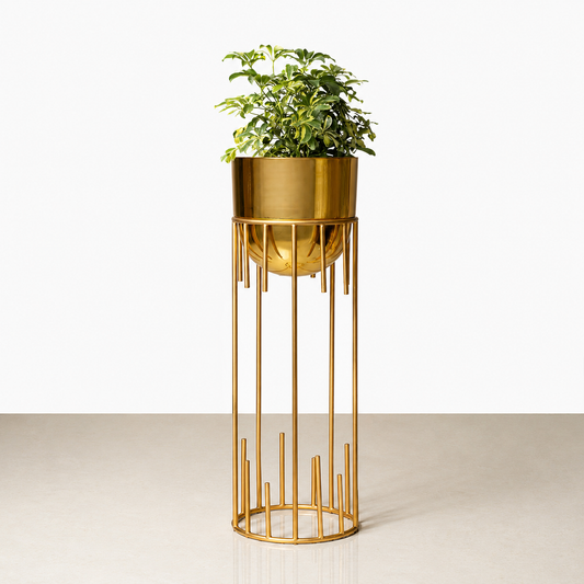 Dripping Luxury Metal Gold Planters - Big