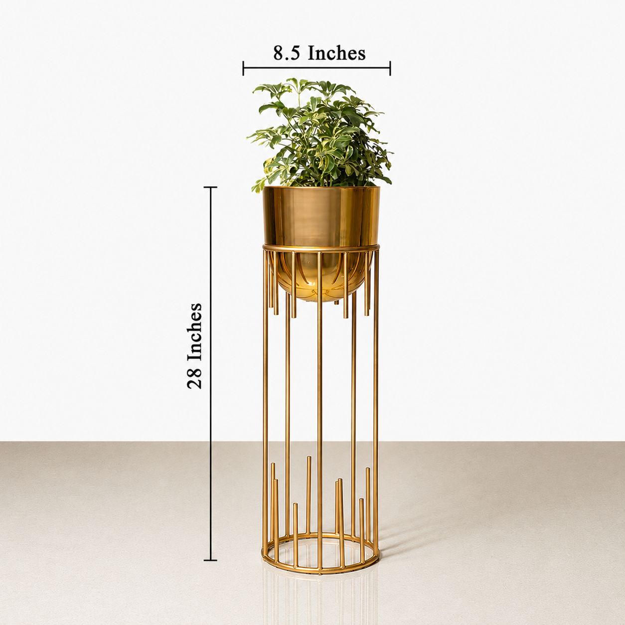 Dripping Luxury Metal Gold Planters - Medium