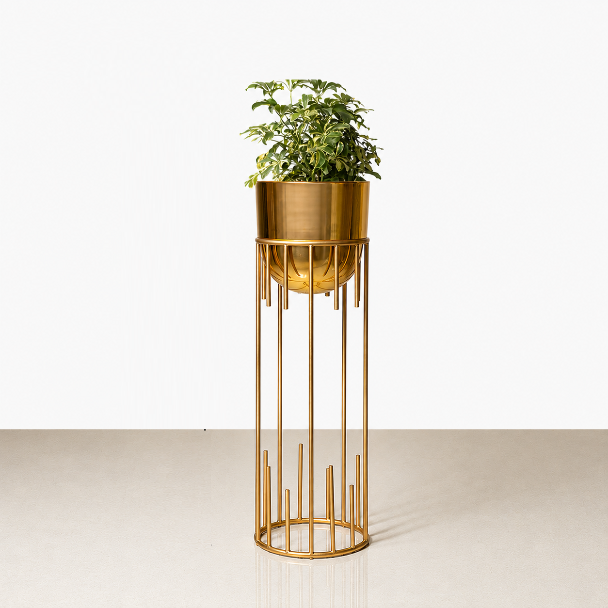 Dripping Luxury Metal Gold Planters - Medium