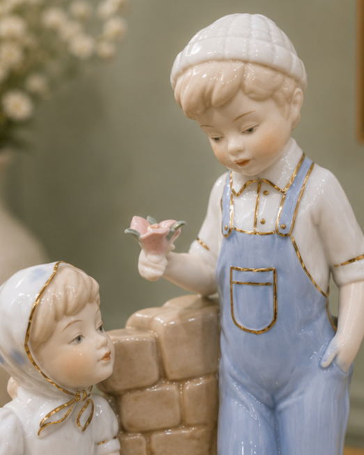 Whispers of Childhood - Fine Porcelain Figurine