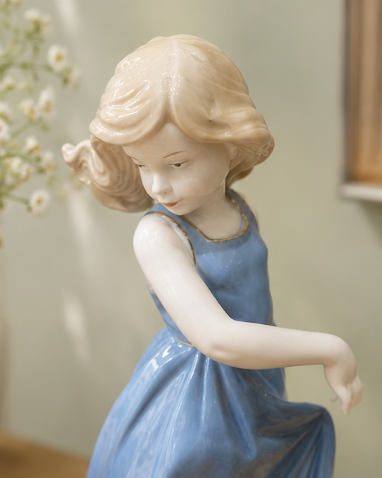 Belle in Blue - Fine Porcelain Figurine