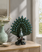 Majestic Peacock Decorative Figurine