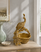 Regal Peacock Storage Basket