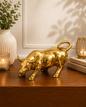 Golden Bull Decorative Sculpture - Small