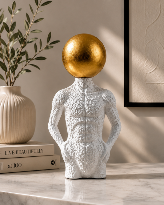 Sphere Head Abstract Decorative Sculpture