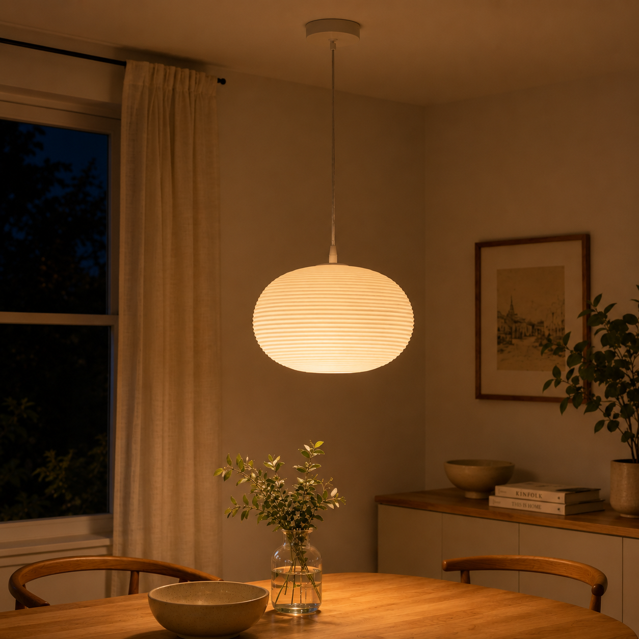 Zen Cocoon Pendant Light For Living Room & Home Decoration item - Small