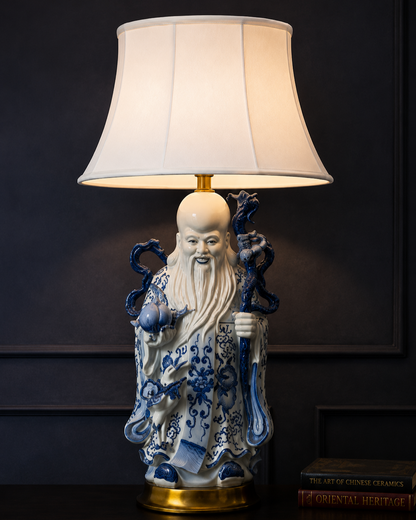 Imperial Wisdom Figurine Table Lamp