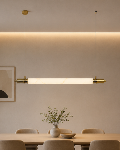 Axis Marble Bar Pendant Light - Gold