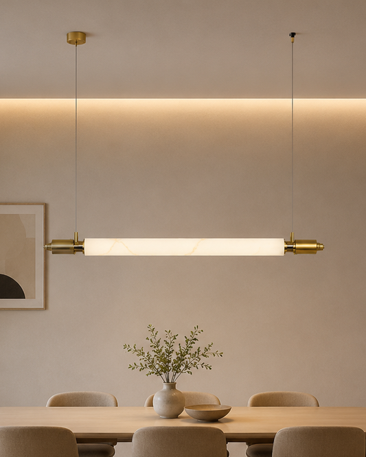 Axis Marble Bar Pendant Light - Gold