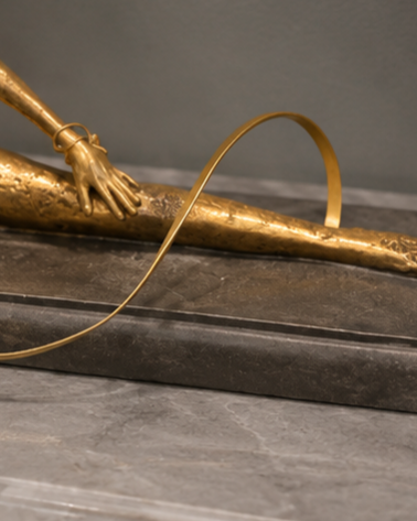 Graceful Ribbon Dancer Sculpture