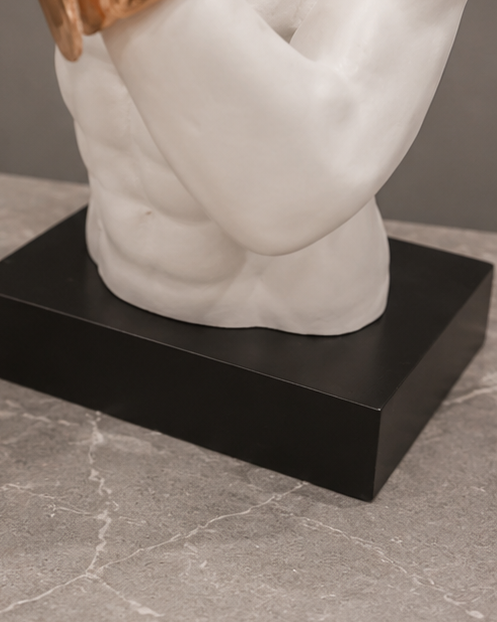 Golden Glove Decorative Boxer Sculpture