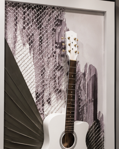 Harmony Guitar Decorative Framed Wall Art
