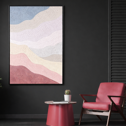 Waves of Expressio Wall Hand Paintings for Home ( 32 x 47 Inches ) (N)