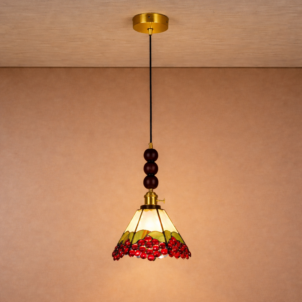 Ruby Blossom Pendant For Living Room