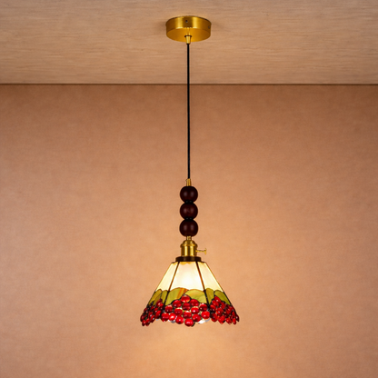 Ruby Blossom Pendant For Living Room