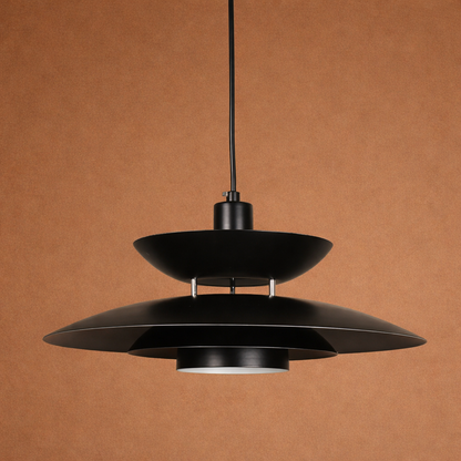 Floating Shade UFO Ceiling Light For Home - Black