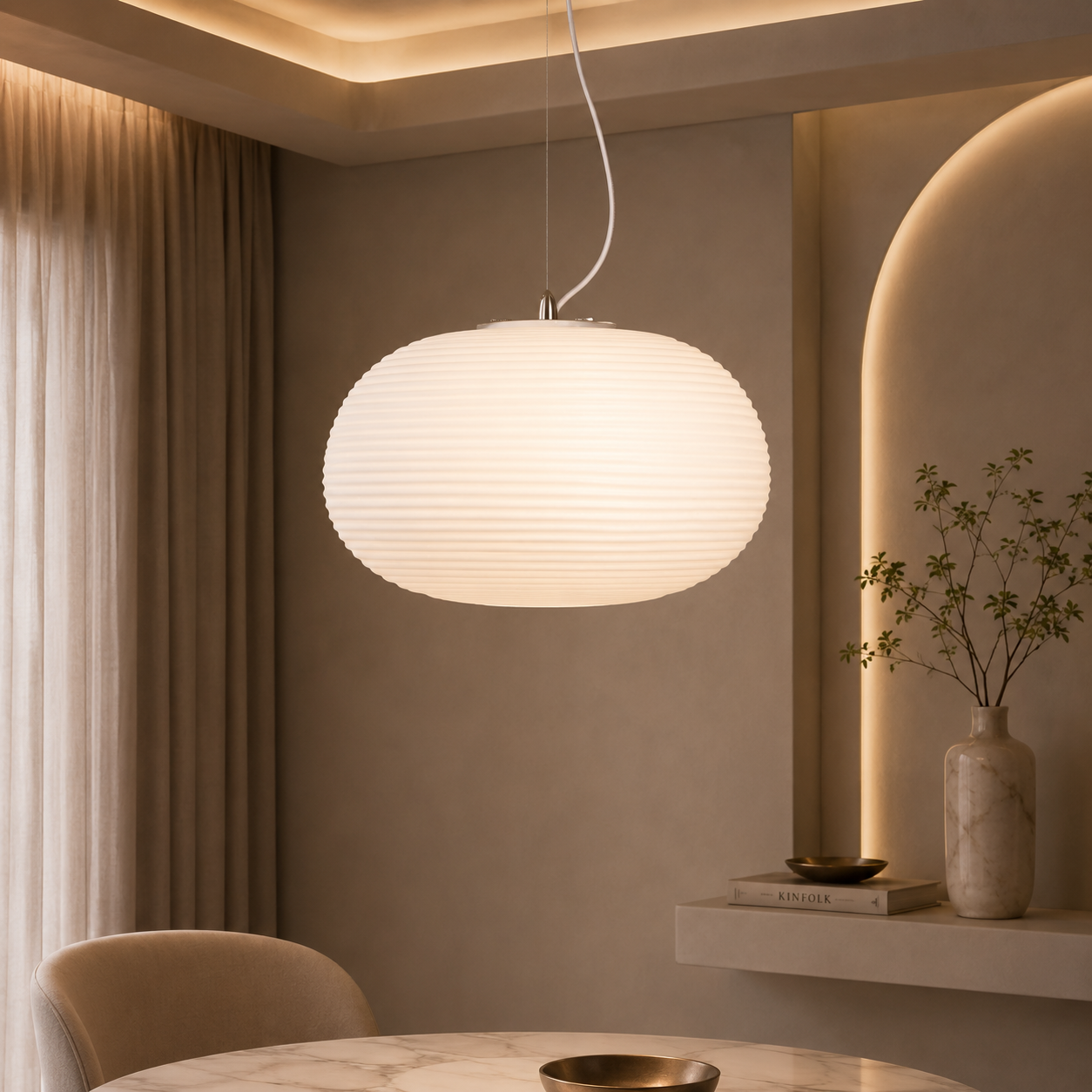 Zen Cocoon Pendant Light For Living Room & Home Decoration item - Small