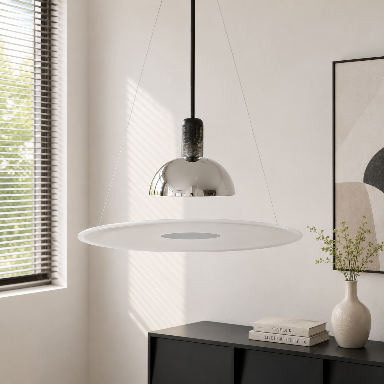 Cosmo Aura Ceiling light For Home  &  Item For Home Decoration - Chrome