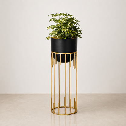 Dripping Luxury Metal Bllack Planters - Big