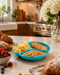 Monochrome Chip & Dip Platter - Sky Blue