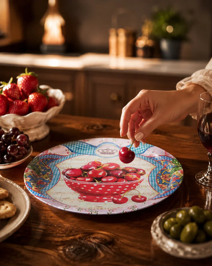 Cherries' Serving Tray - Set Of 2
