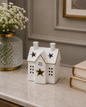 White Serenity Cottage Tealight Holder & Sculpture