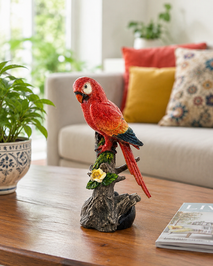 Tropical Parrot Decorative Figurine