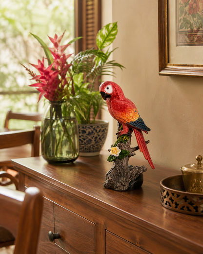 Tropical Parrot Decorative Figurine