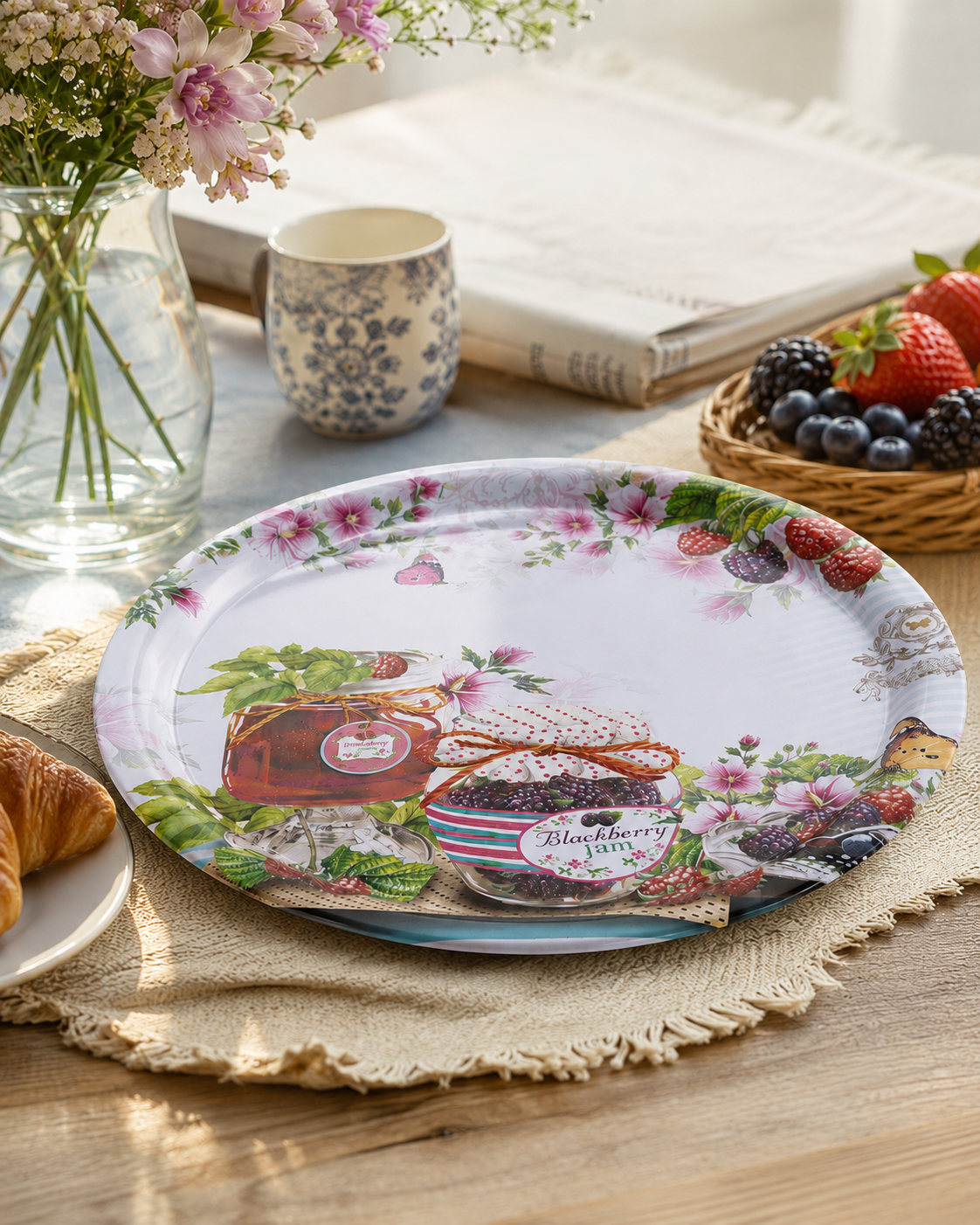 'Blue Berries' Serving Tray