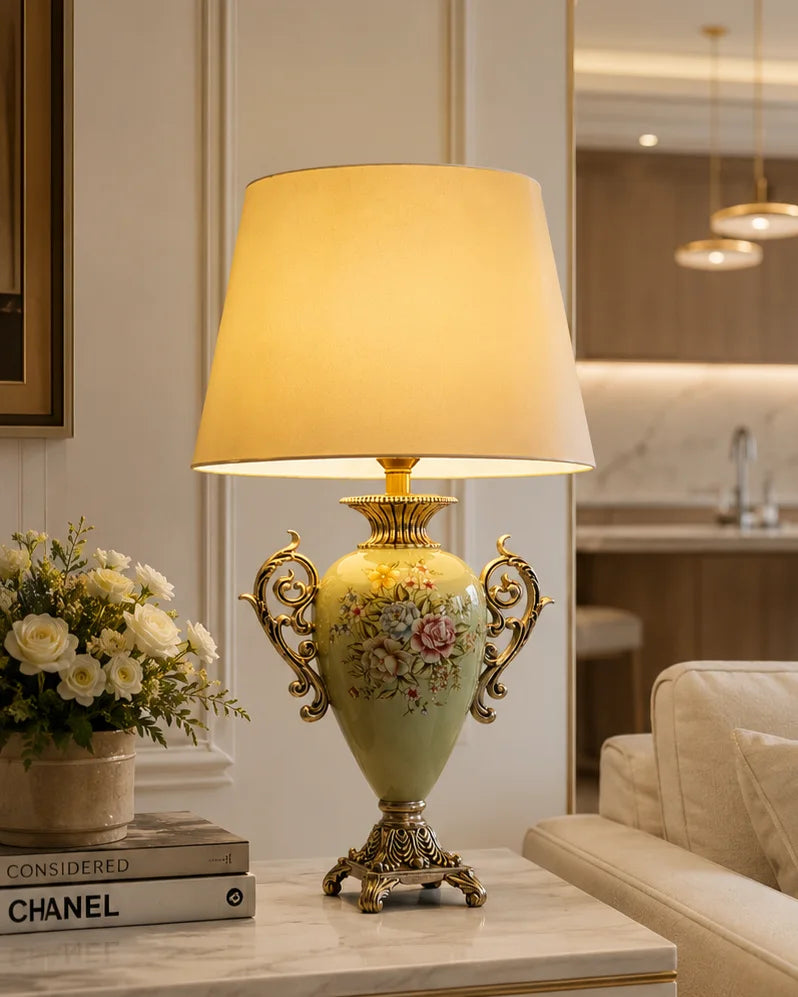 Pastel Bloom Elegance Table Lamp