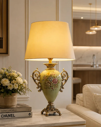 Pastel Bloom Elegance Table Lamp