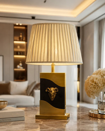 Regal Ram Emblem Table Lamp