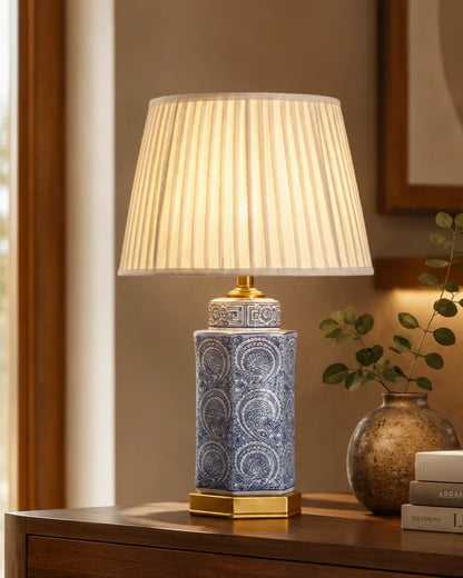 Royal Blue Mosaic Table Lamp - Small