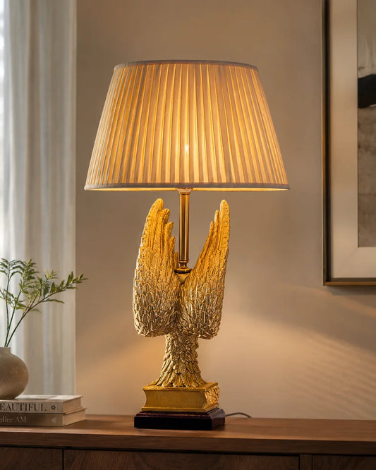Golden Angel Wings Table Lamp