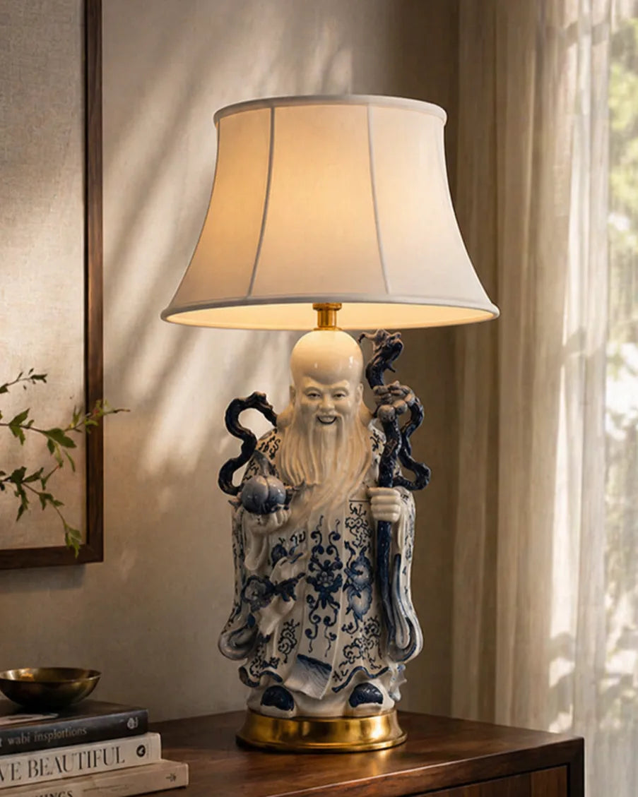Imperial Wisdom Figurine Table Lamp