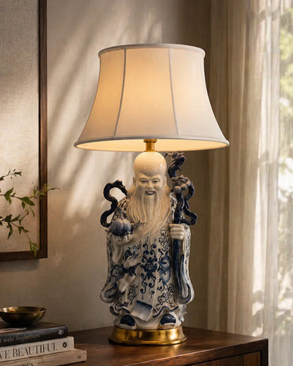 Imperial Wisdom Figurine Table Lamp