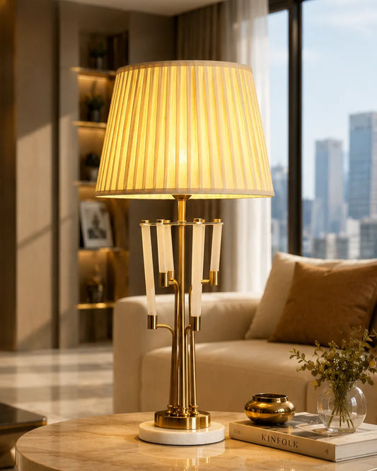 Modern Gold Stem Table Lamp