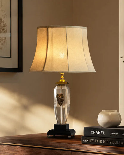 Crystal Crest Brass Accent Table Lamp
