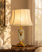 Royal Crest Glass & Brass Table Lamp