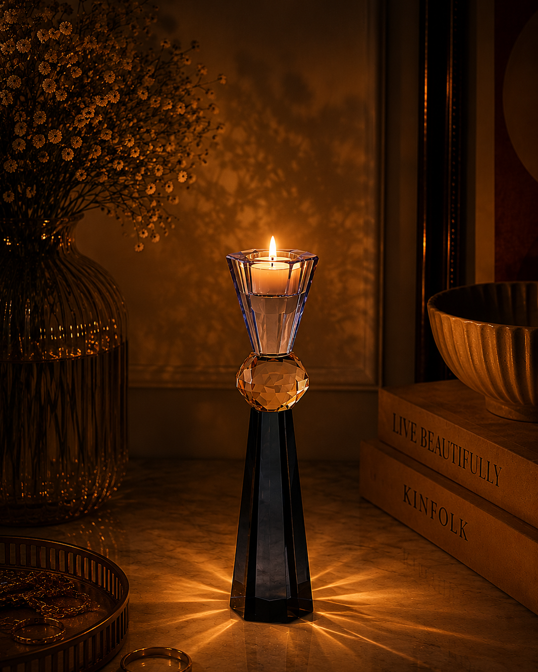 Aurora Prism Candle Holder - Small